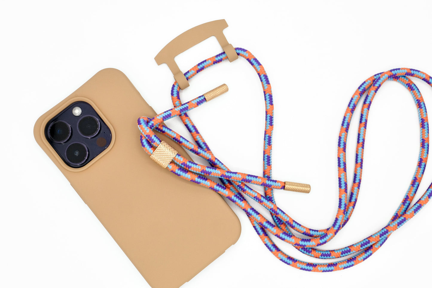 iPhone 2in1 Macadamia - modulare Handykette mit Seil