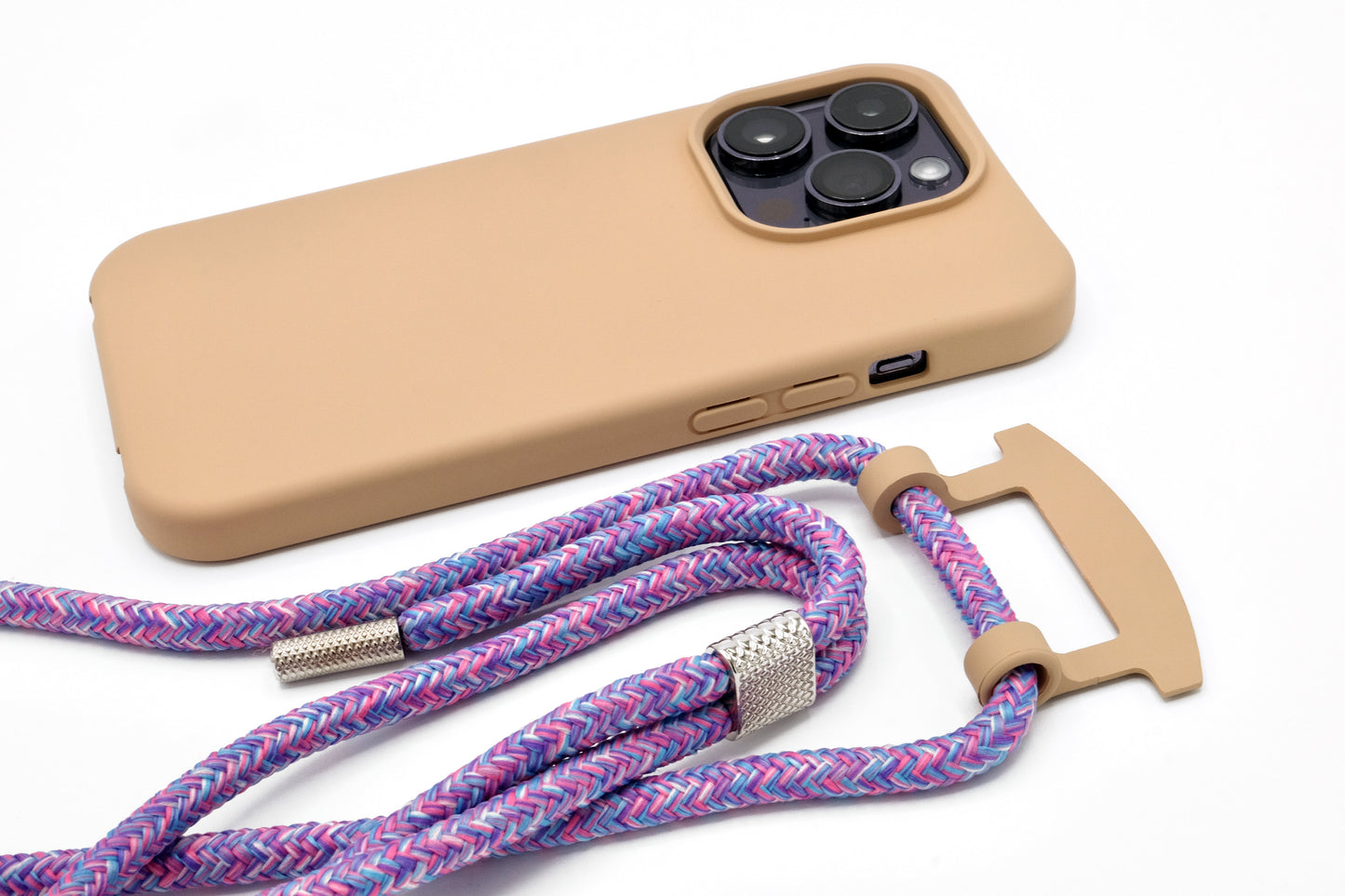 iPhone 2in1 Macadamia - modulare Handykette mit Seil