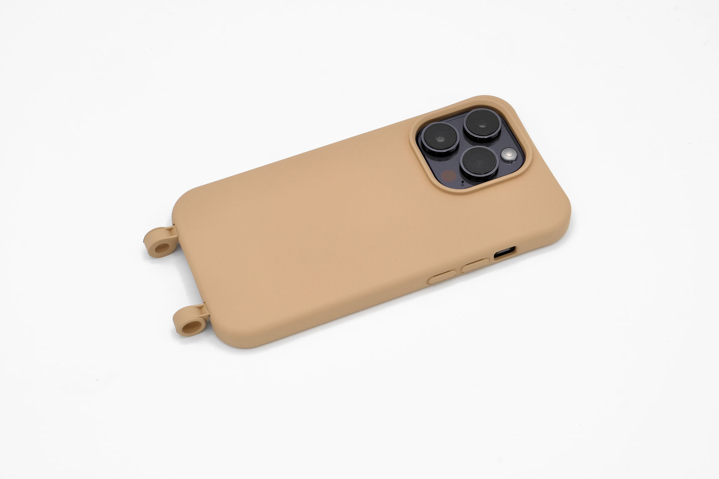 Samsung 2in1 Macadamia - modulare Handykette mit Baumwollkordel Cappuccino