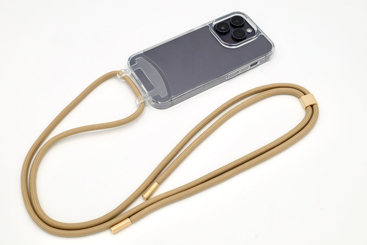 iPhone 2in1 Transparent - modulare Handykette mit Seil