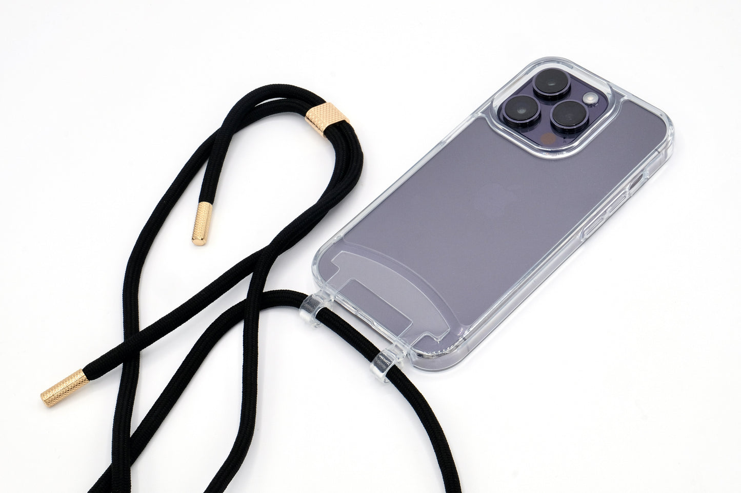 iPhone 2in1 Transparent - modulare Handykette mit Seil