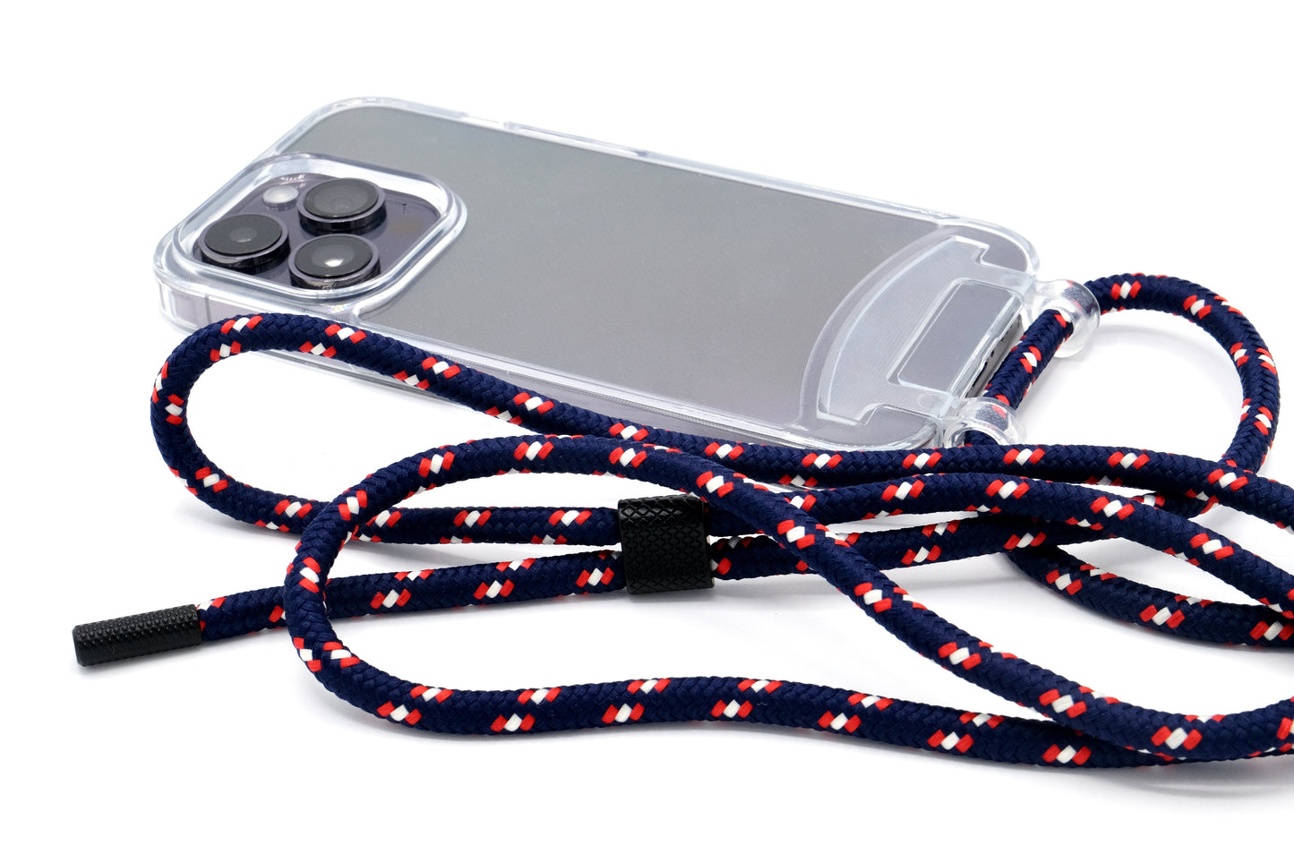 iPhone 2in1 Transparent - modulare Handykette mit Seil
