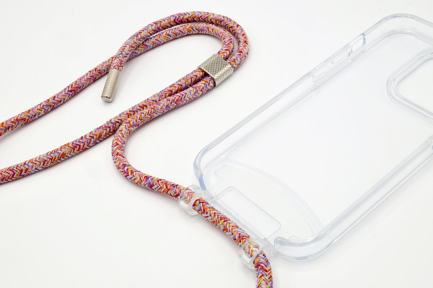 iPhone 2in1 Transparent - modulare Handykette mit Seil