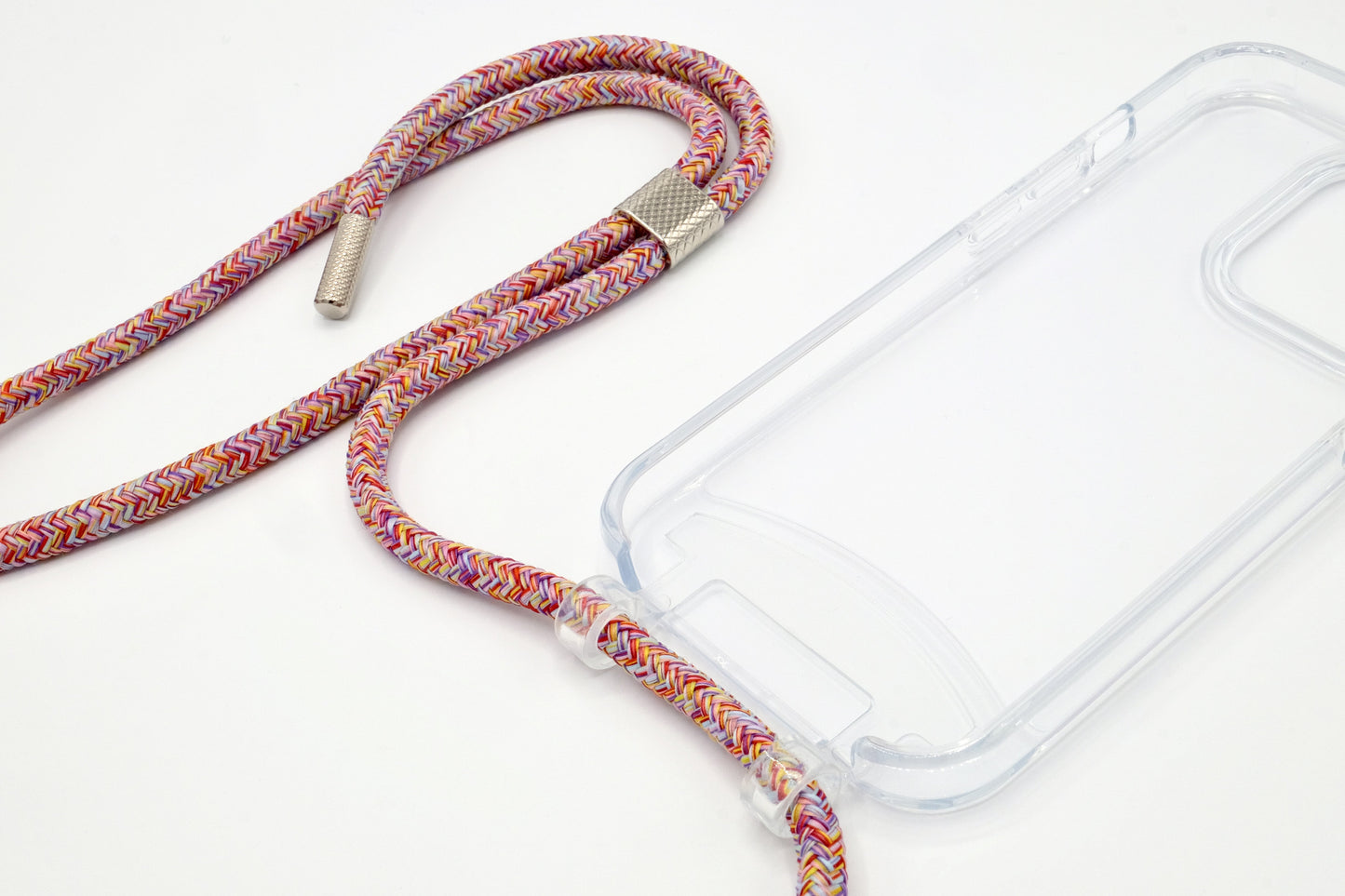 iPhone 2in1 Transparent - modulare Handykette mit Seil