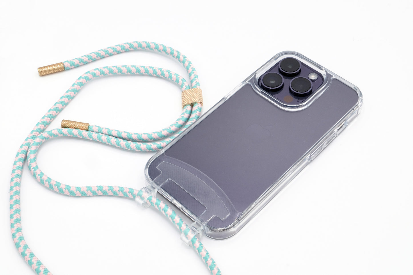 iPhone 2in1 Transparent - modulare Handykette mit Seil