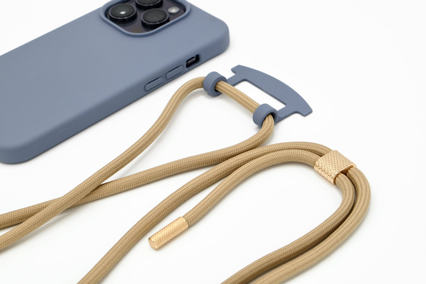 iPhone 2in1 Lavendel - modulare Handykette mit Seil