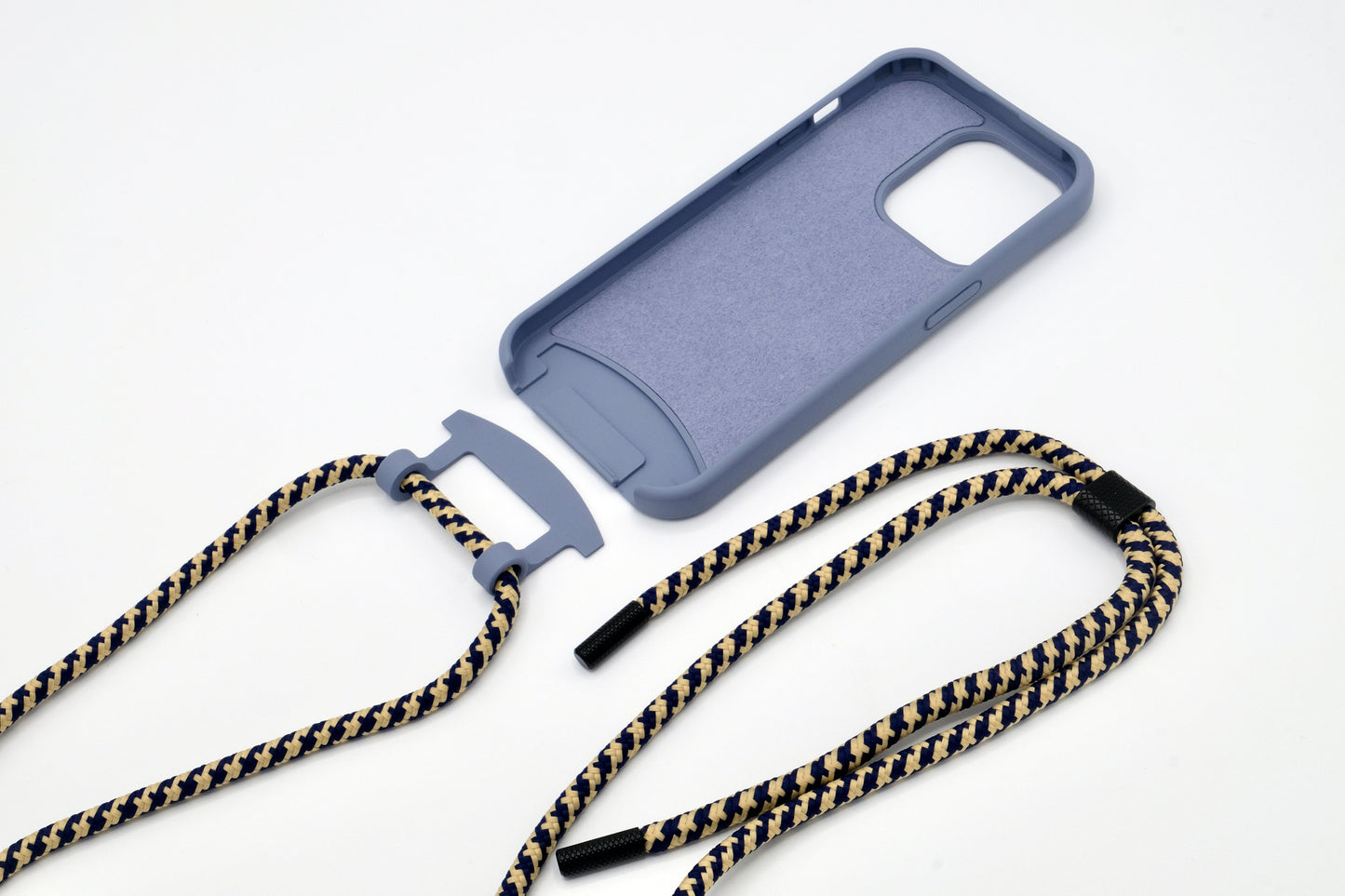 iPhone 2in1 Lavendel - modulare Handykette mit Seil