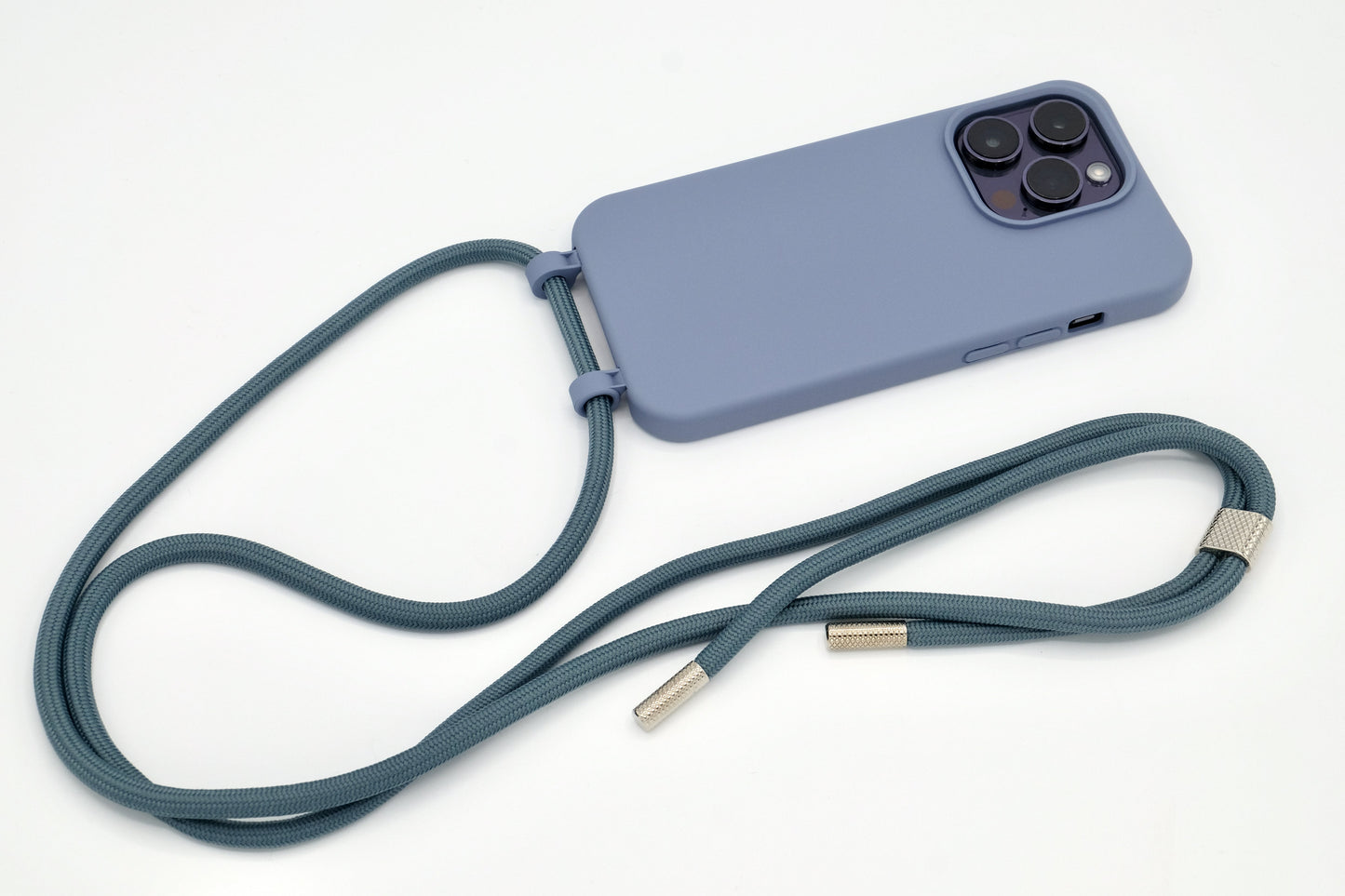 iPhone 2in1 Lavendel - modulare Handykette mit Seil