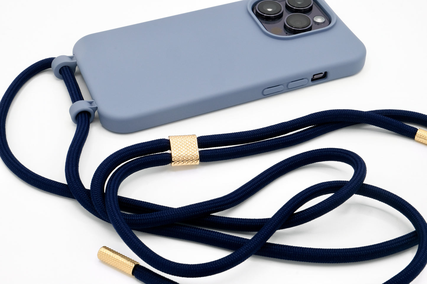 iPhone 2in1 Lavendel - modulare Handykette mit Seil