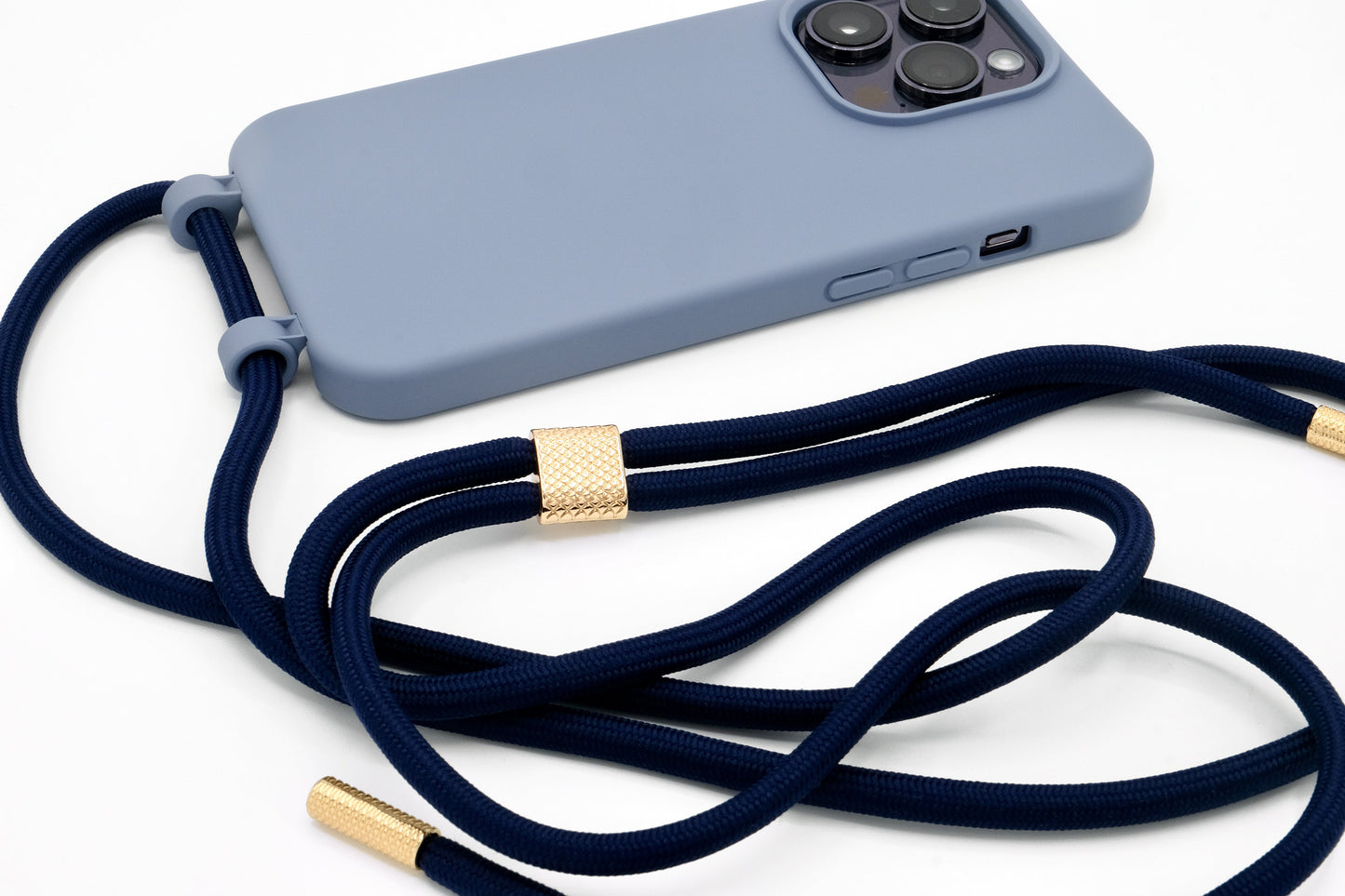 iPhone 2in1 Lavendel - modulare Handykette mit Seil