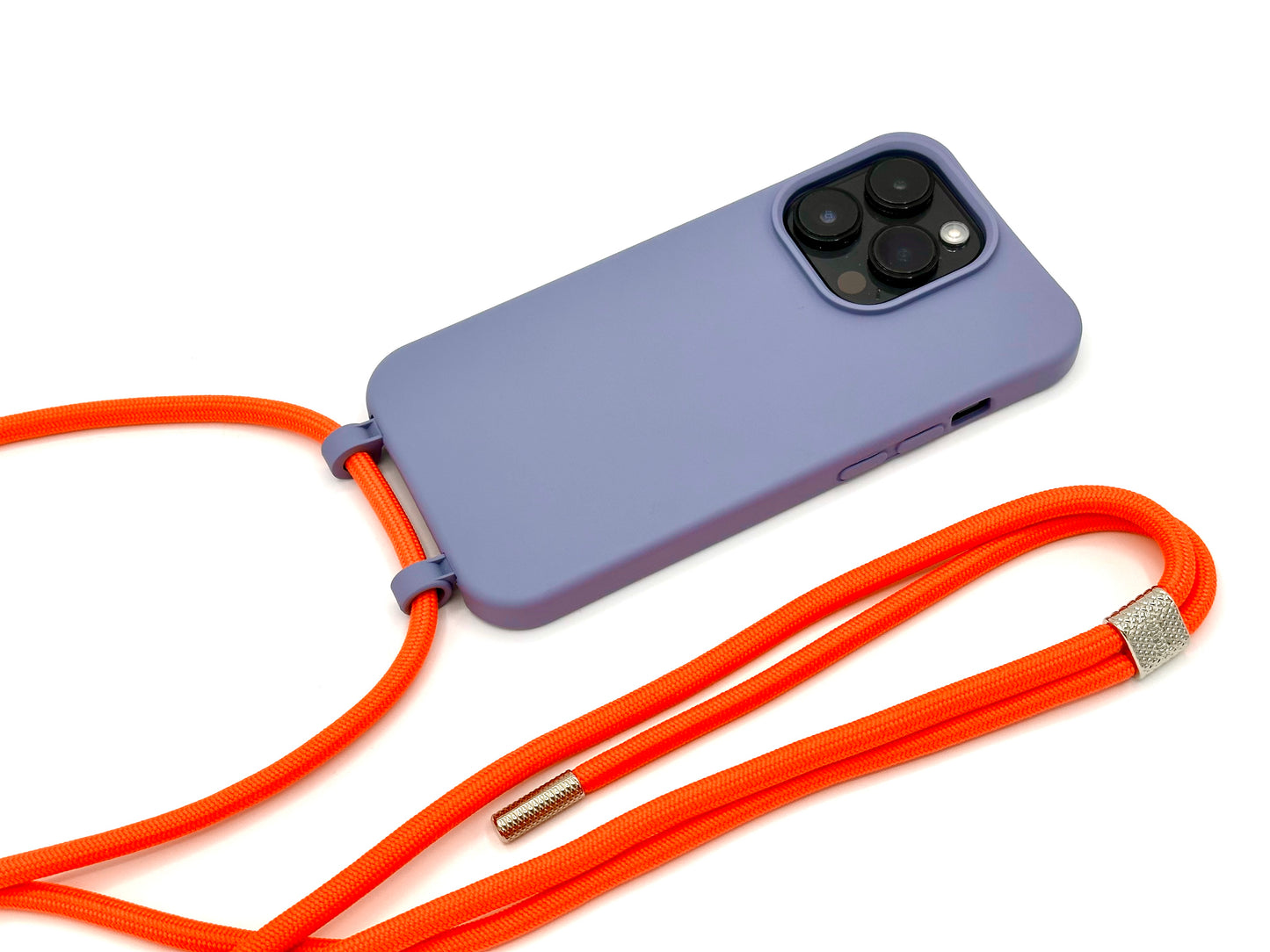 iPhone 2in1 Lavendel - modulare Handykette mit Seil