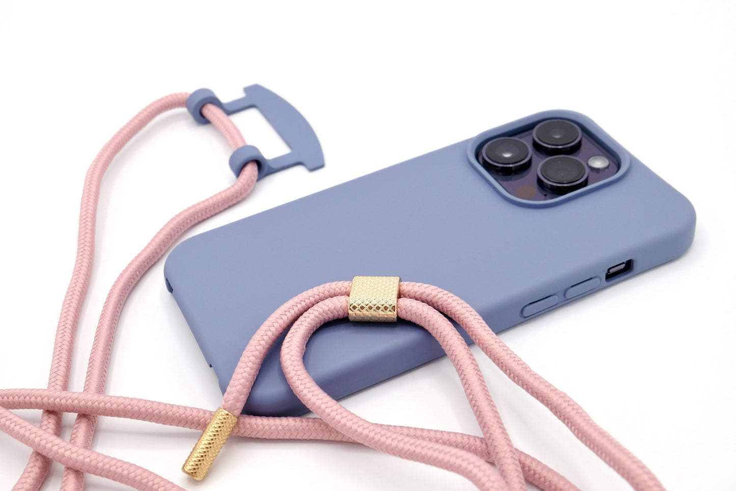 iPhone 2in1 Lavendel - modulare Handykette mit Seil