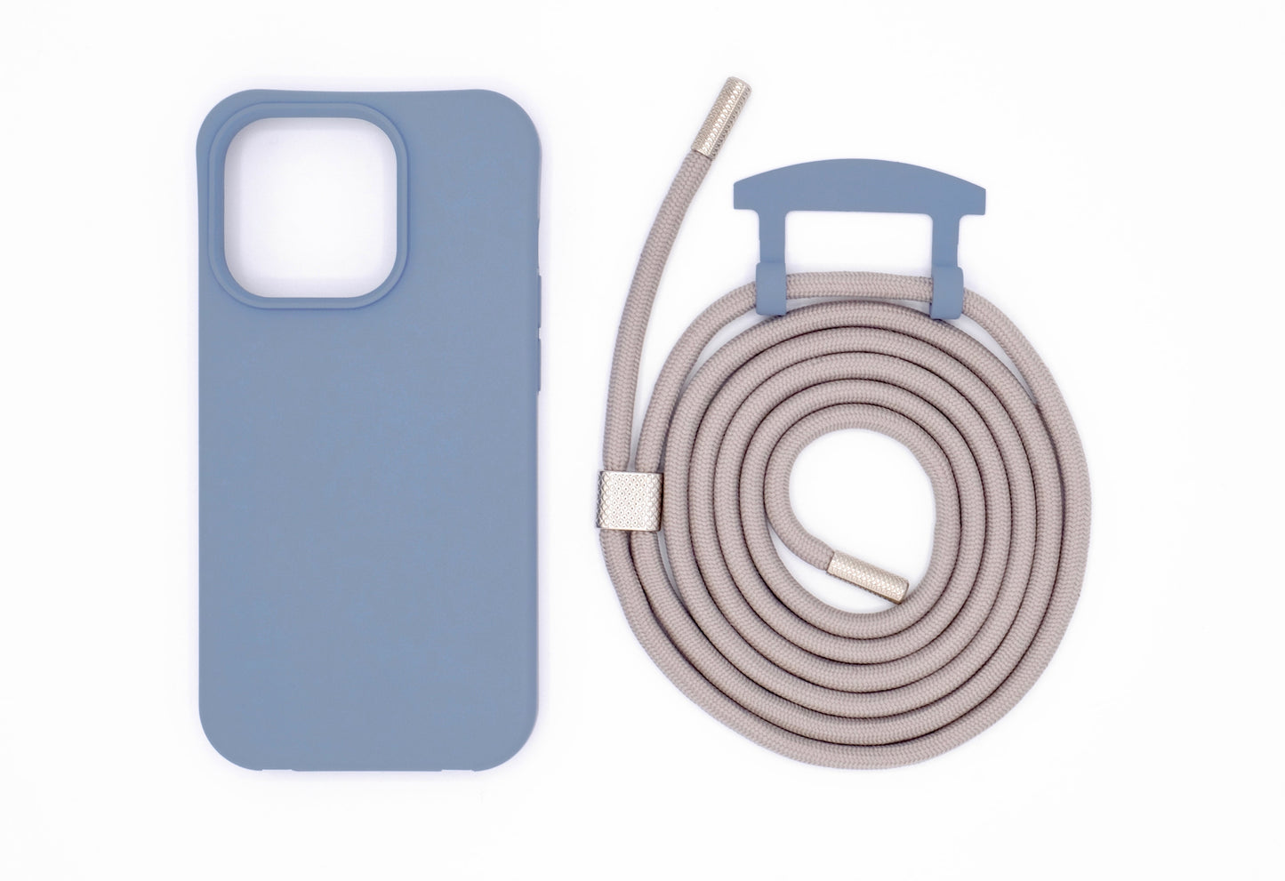 iPhone 2in1 Lavendel - modulare Handykette mit Seil