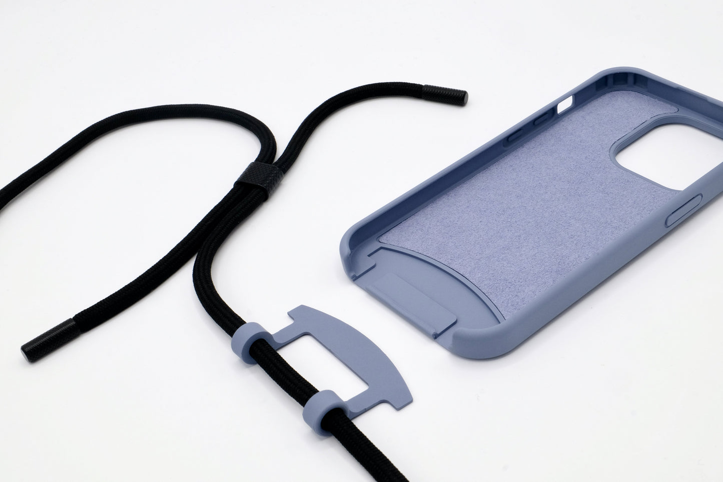 iPhone 2in1 Lavendel - modulare Handykette mit Seil