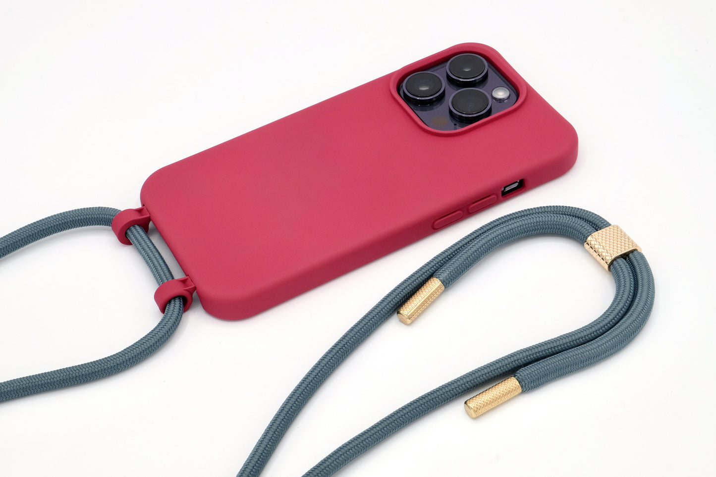iPhone 2in1 Raspberry - modulare Handykette mit Seil