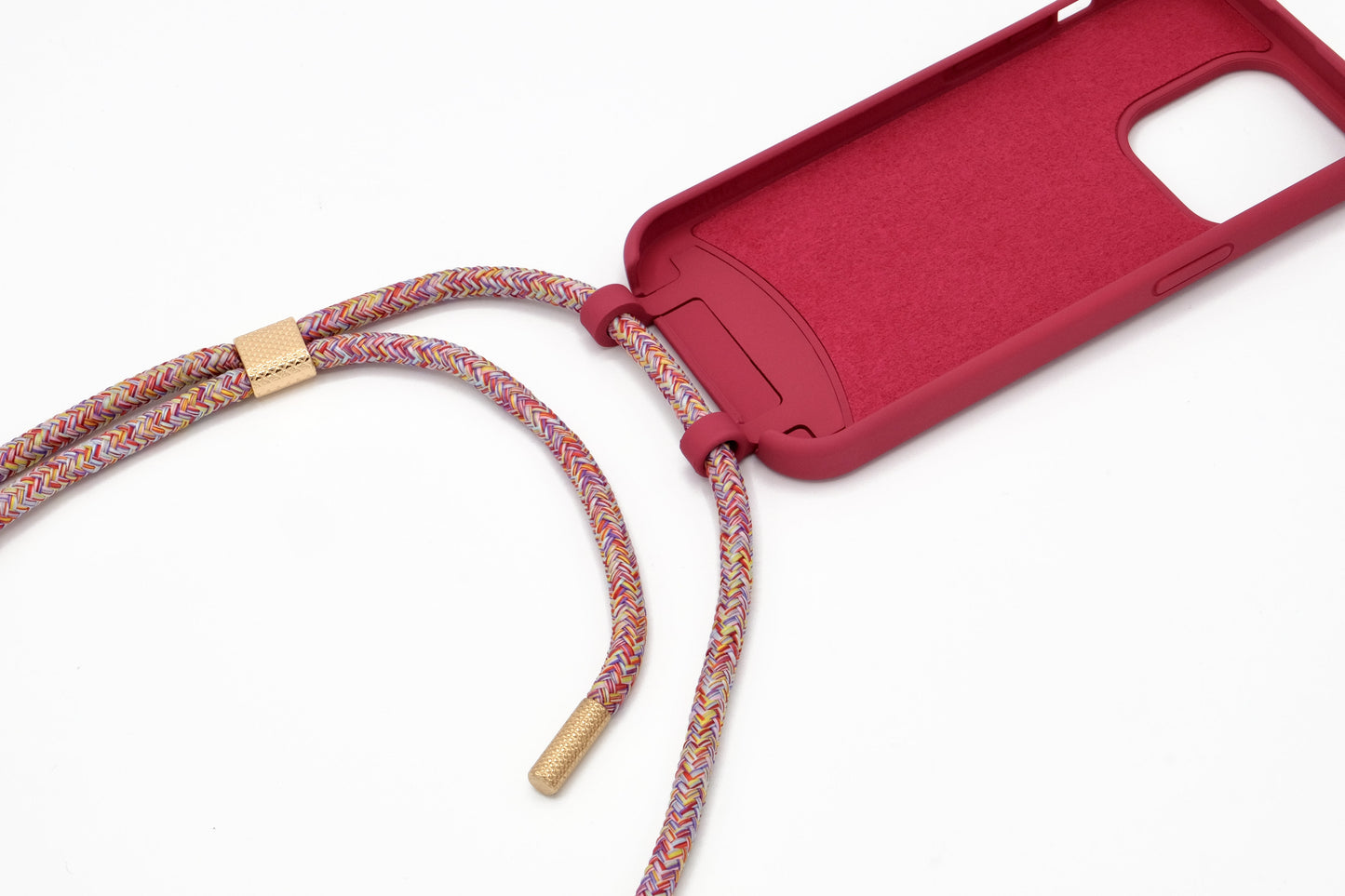 iPhone 2in1 Raspberry - modulare Handykette mit Seil