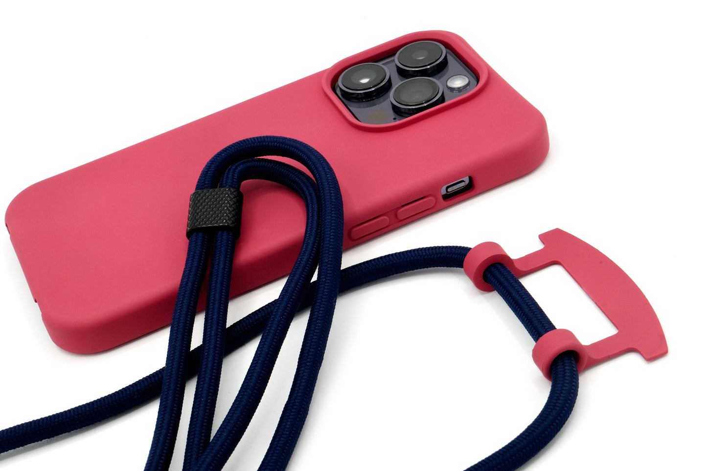 iPhone 2in1 Raspberry - modulare Handykette mit Seil
