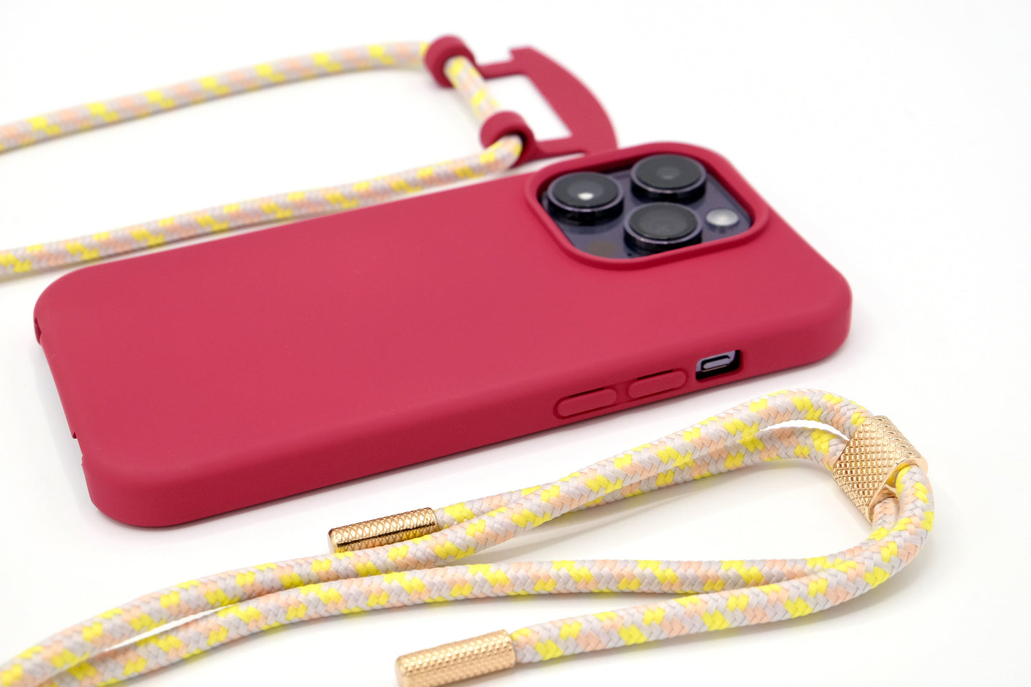 iPhone 2in1 Raspberry - modulare Handykette mit Seil