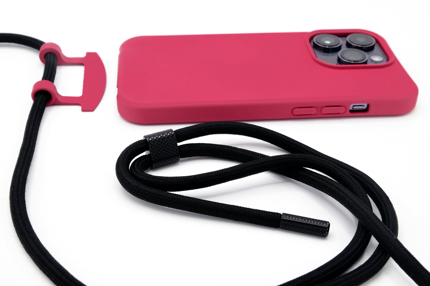 iPhone 2in1 Raspberry - modulare Handykette mit Seil