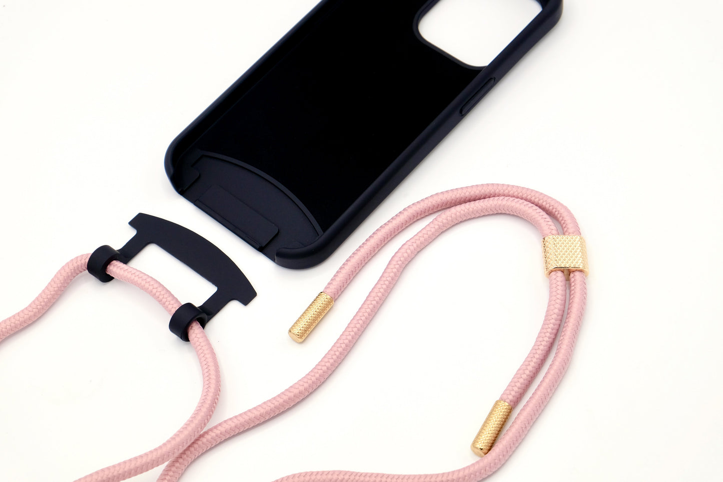 iPhone 2in1 Schwarz - modulare Handykette mit Seil