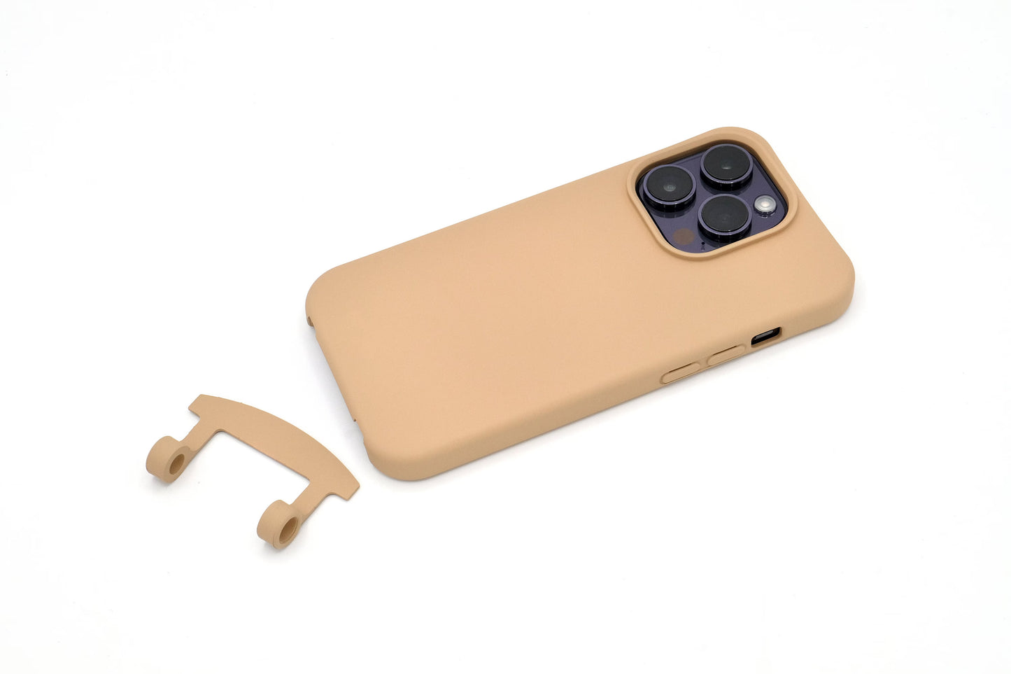 2in1 Hülle mit Ösenclip Macadamia