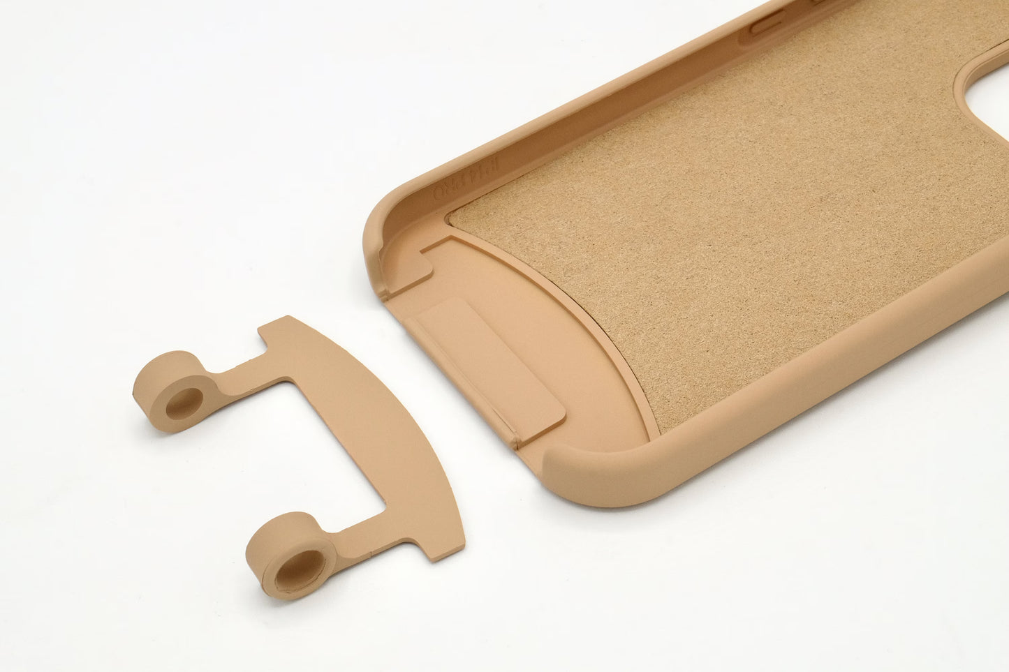 2in1 Hülle mit Ösenclip Macadamia