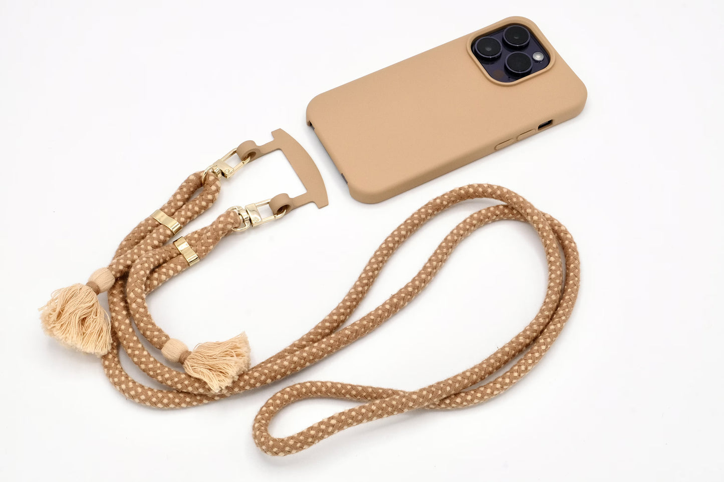 2in1 Hülle mit Ösenclip Macadamia