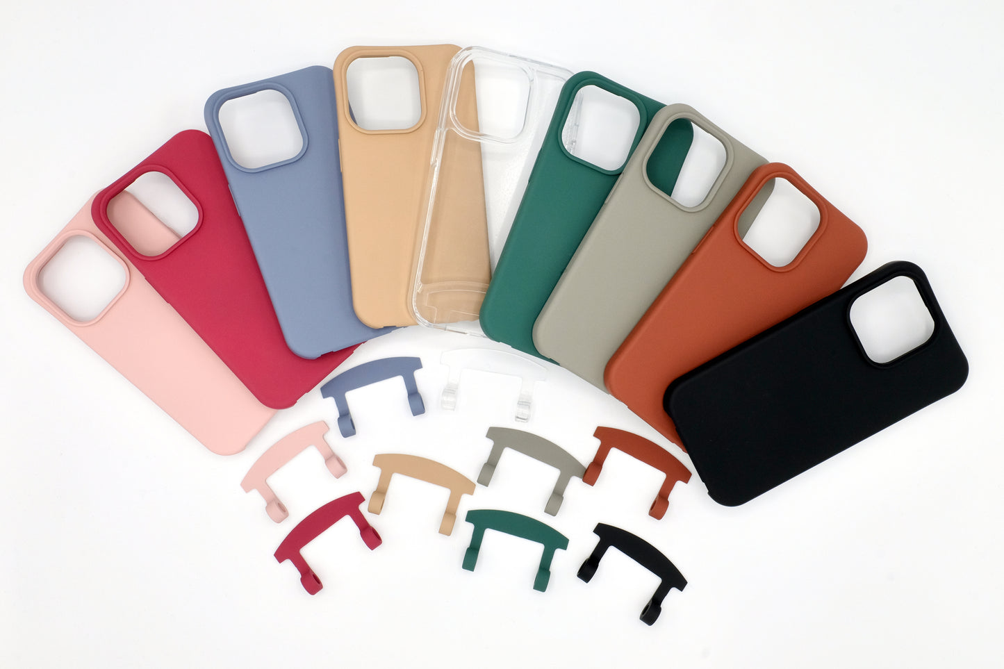 2in1 Hülle mit Ösenclip Transparent