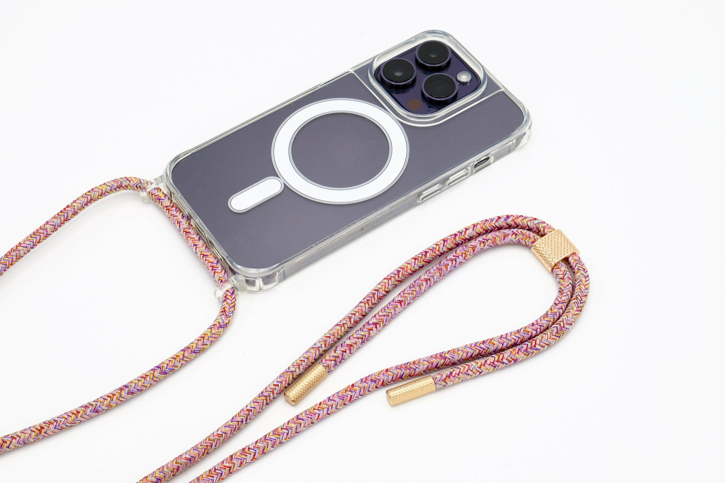 iPhone Handykette - transparente Hülle mit Wechselseil
