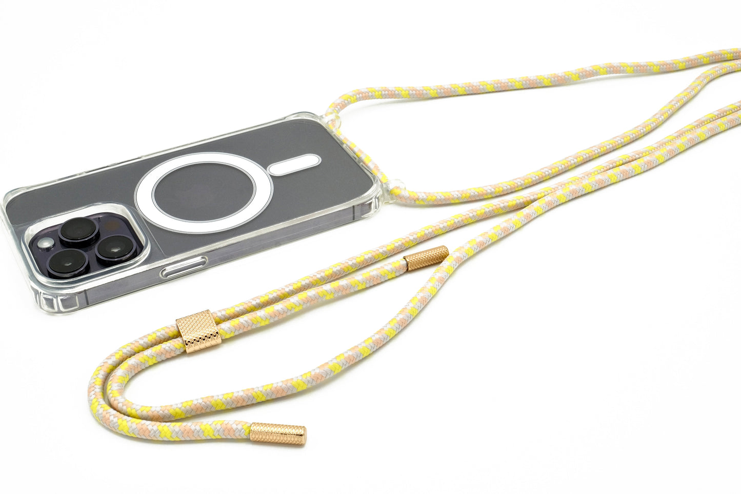 iPhone Handykette - transparente Hülle mit Wechselseil