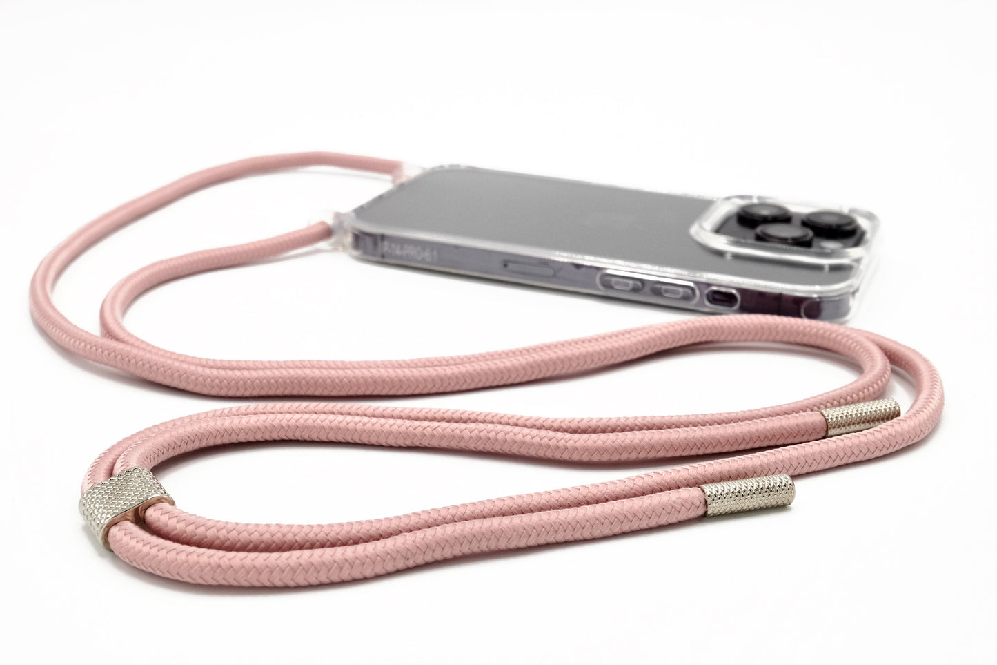 iPhone Handykette - transparente Hülle mit Wechselseil