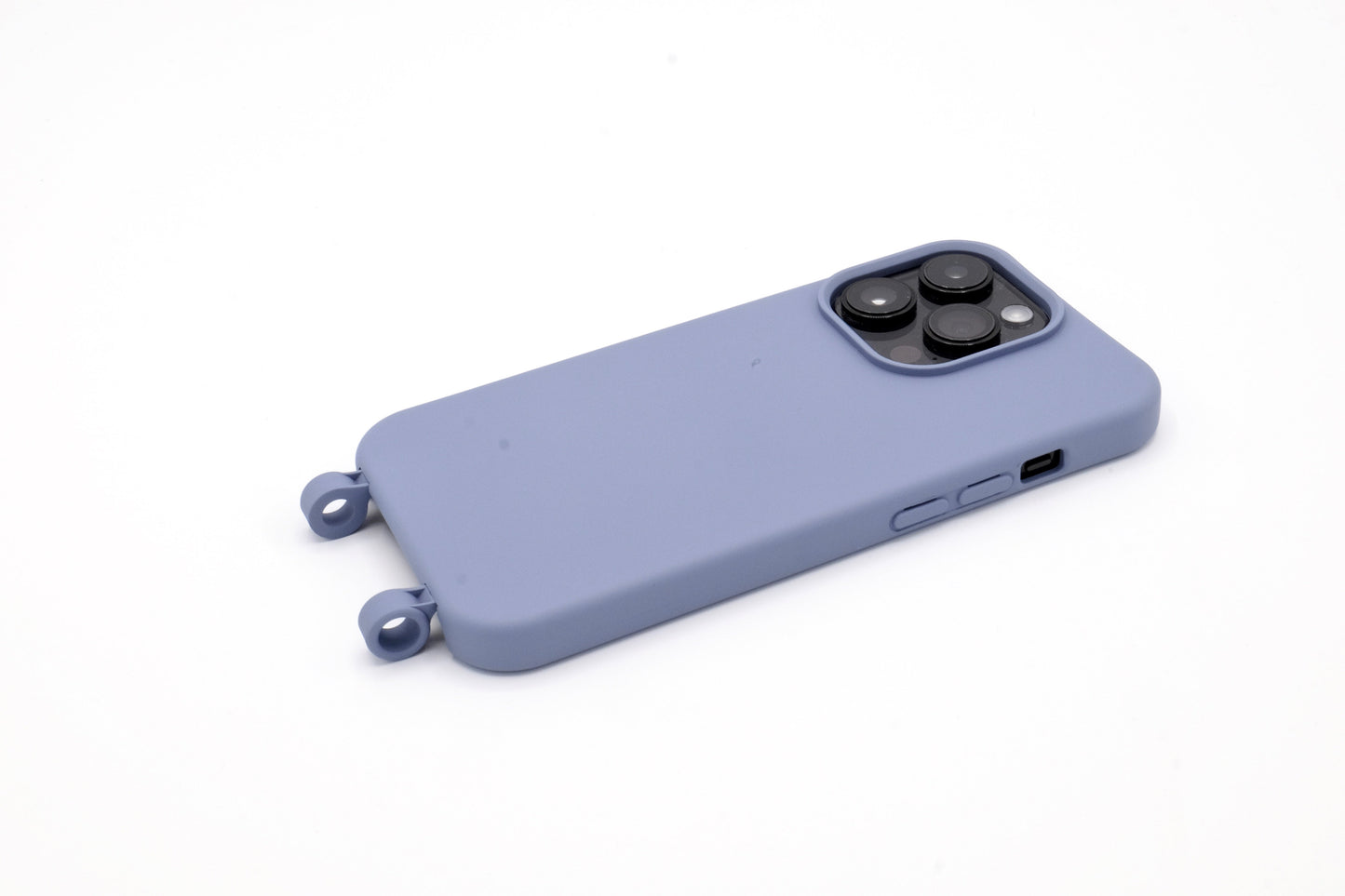 iPhone 2in1 Lavendel - modulare Handykette mit Baumwollkordel Black Mix