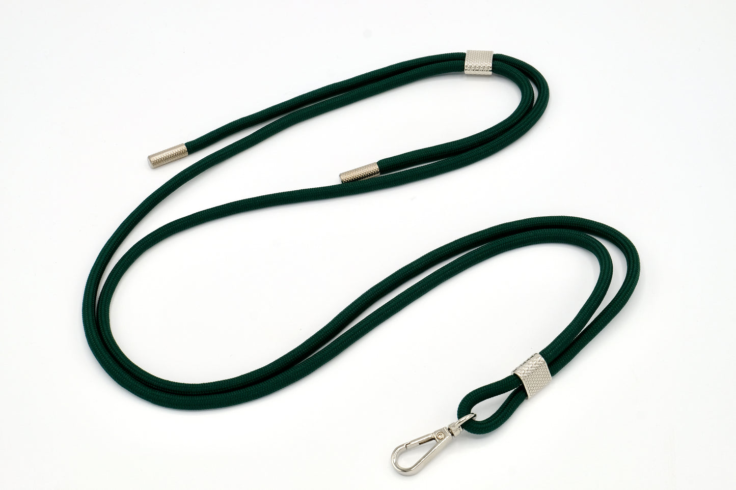 Universal Handykette Kordel mit Karabiner Dunkelgrün
