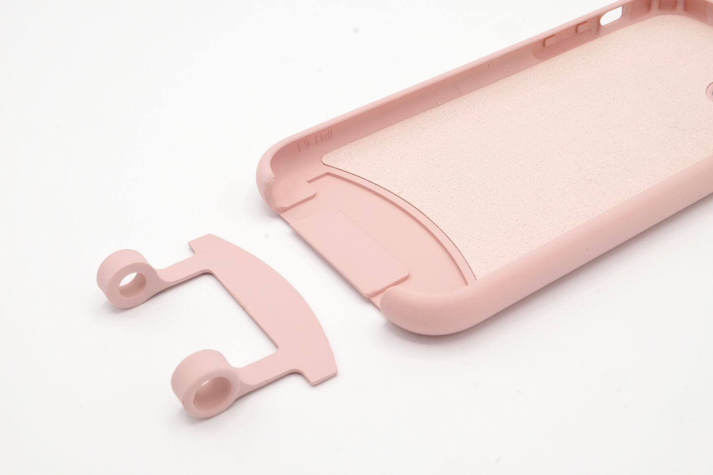 2in1 Hülle mit Ösenclip Puder Rosa