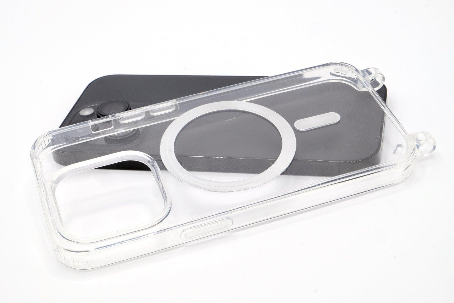 iPhone Handykette - transparente Hülle mit Wechselseil