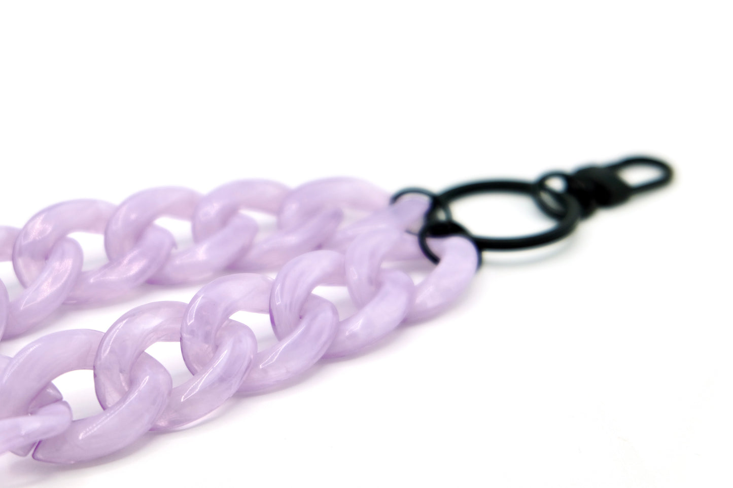 Schlüsselanhänger mit Karabiner Lavendel