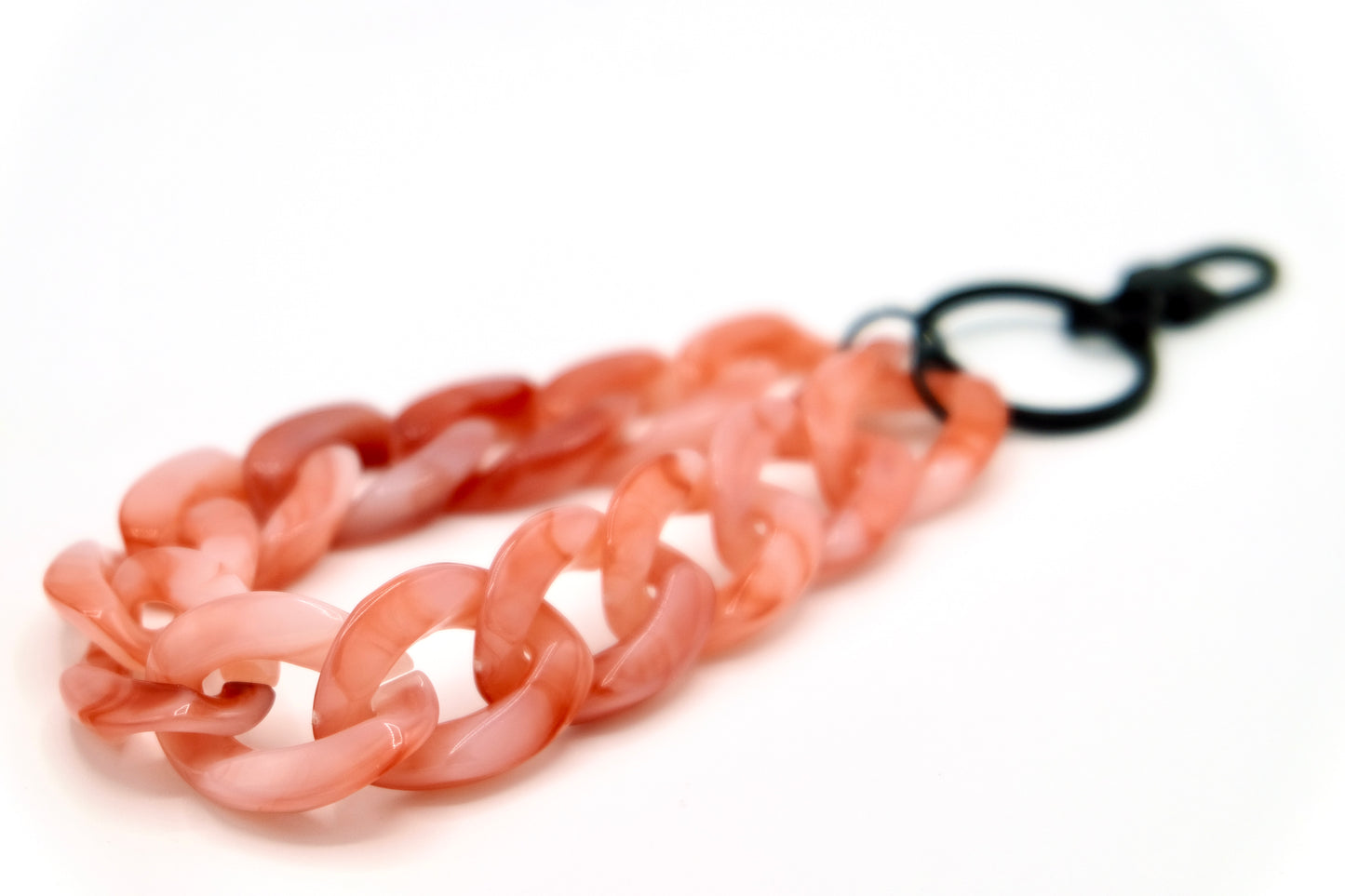 Schlüsselanhänger mit Karabiner Rosenholz