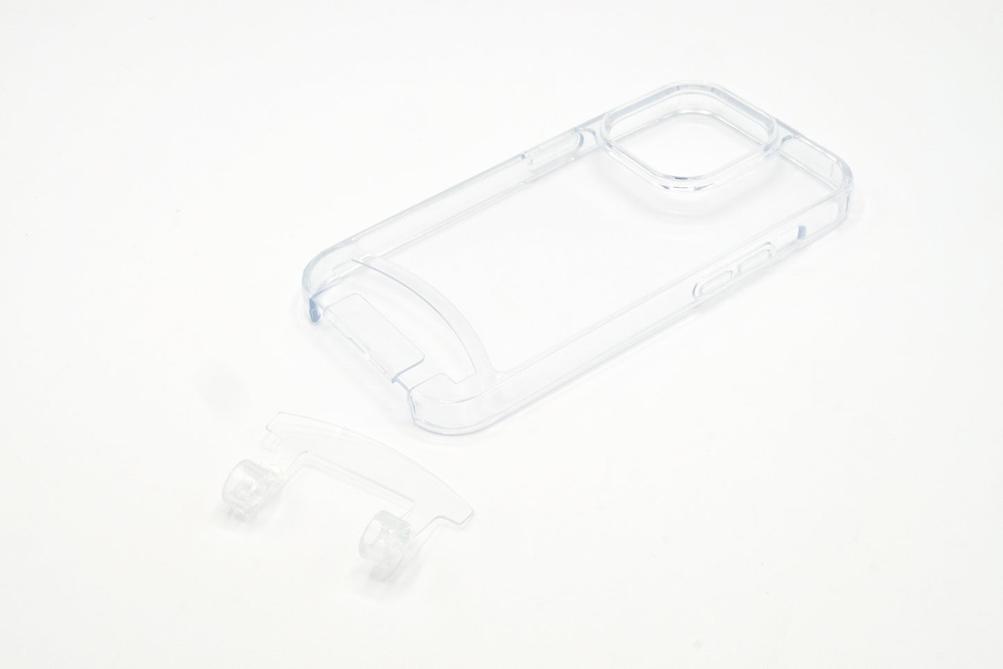 2in1 Hülle mit Ösenclip Transparent