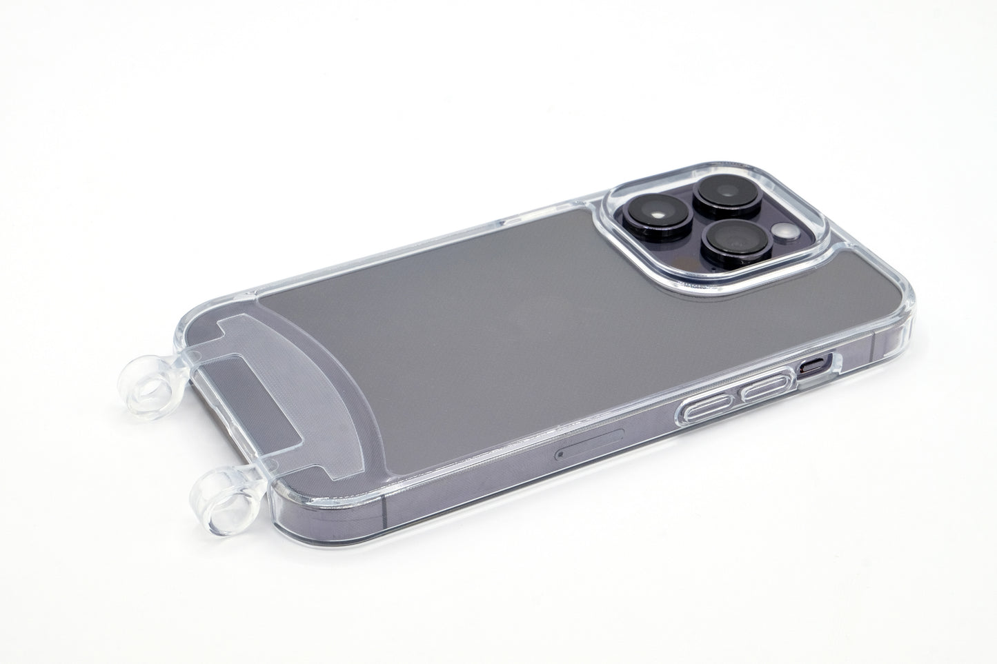 2in1 Hülle mit Ösenclip Transparent