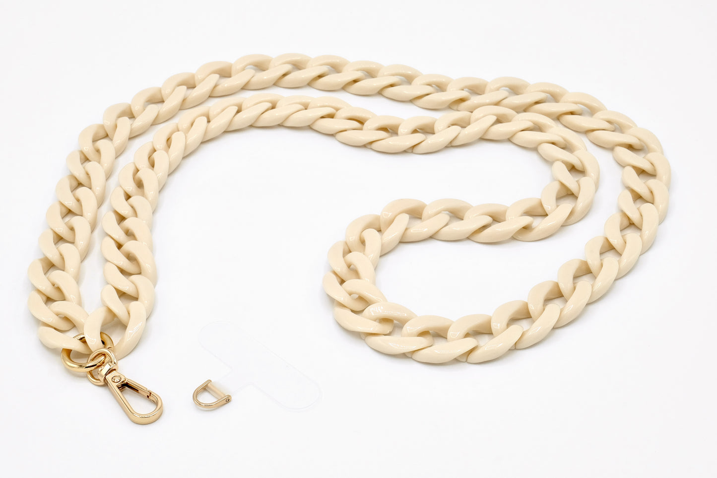 Universal Handykette | Kette mit Karabiner Creme