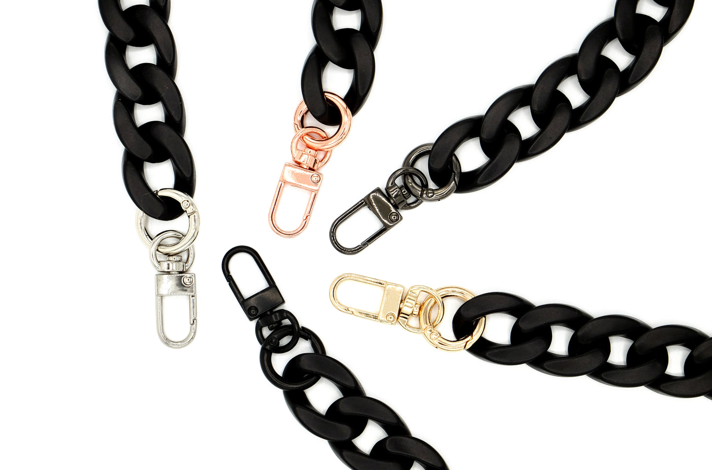 Handykette - lange Acrylkette "RUBBER EDITION" Neon Orange