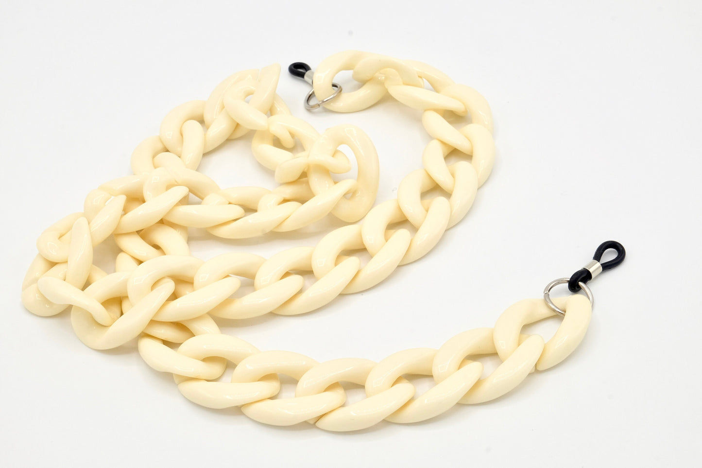 Brillenkette Größe M Creme
