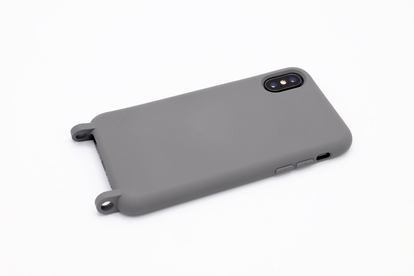 Case mit Ösen "Silk Touch" Grau