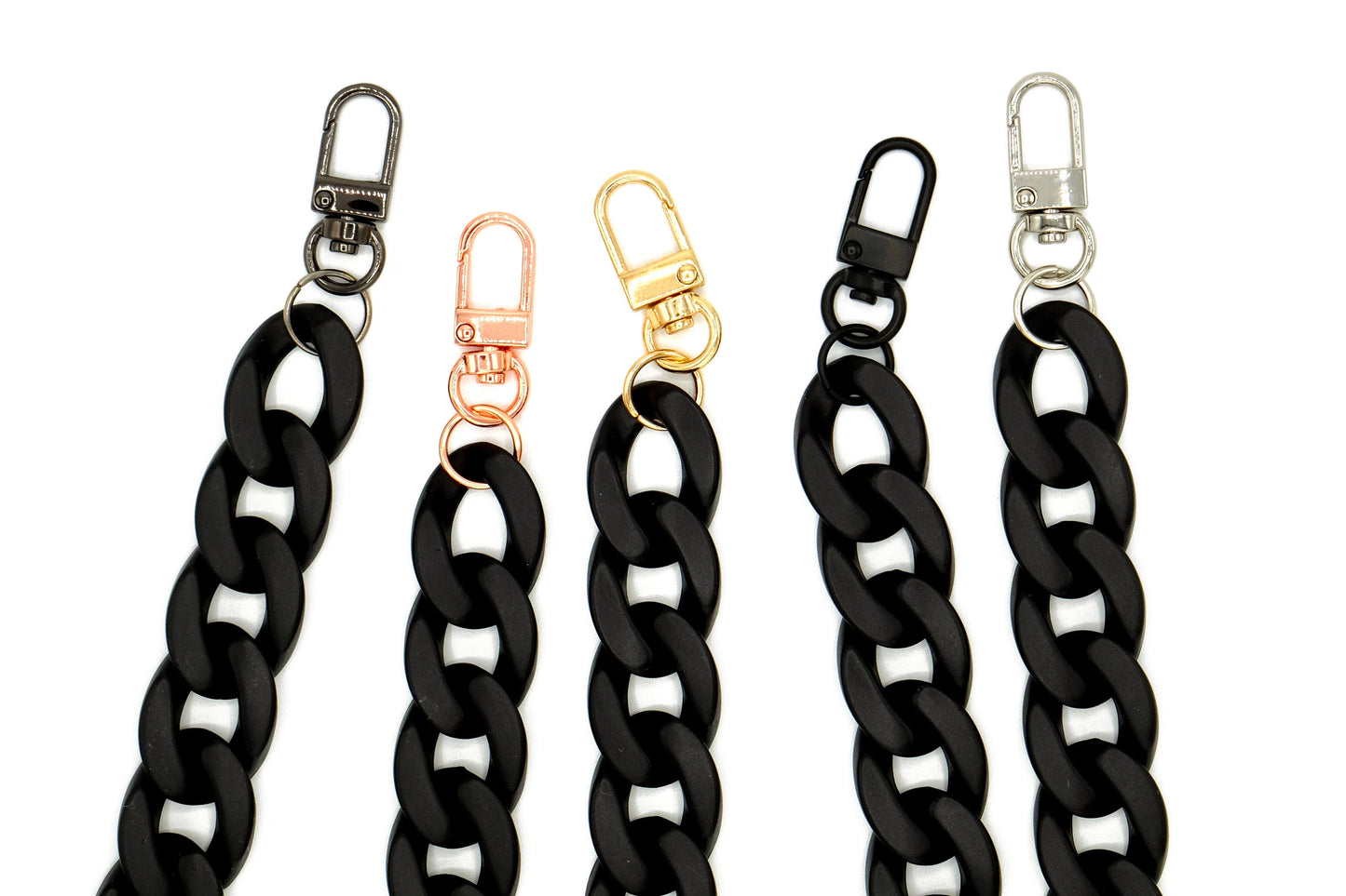 Kurze Handykette - Mattschwarz