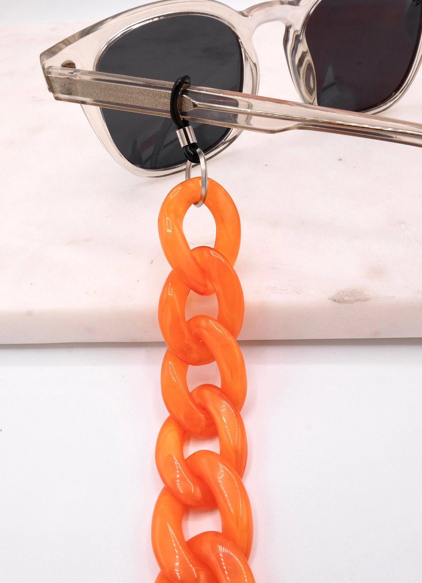 Brillenkette Größe M Orange