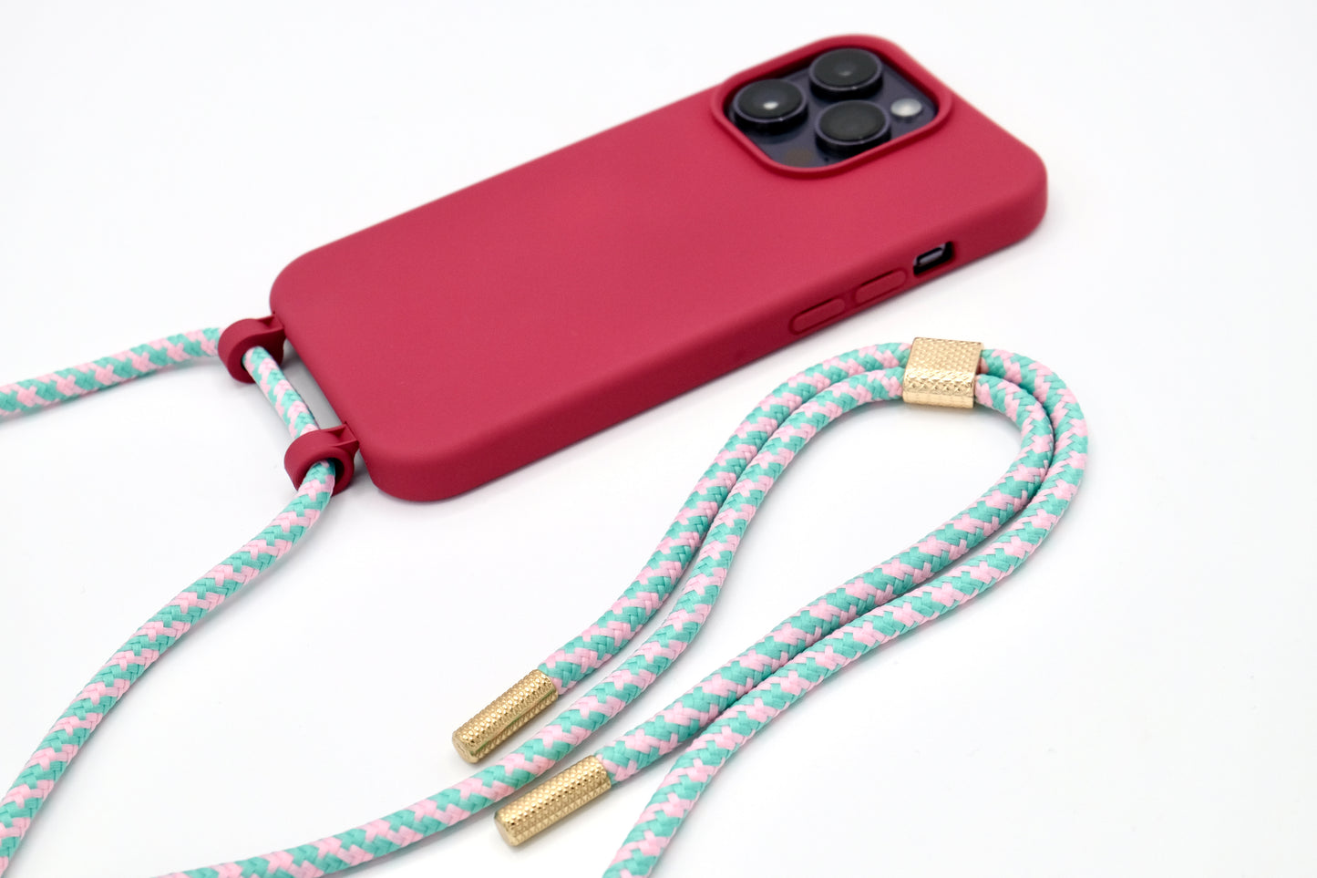 iPhone 2in1 Raspberry - modulare Handykette mit Seil