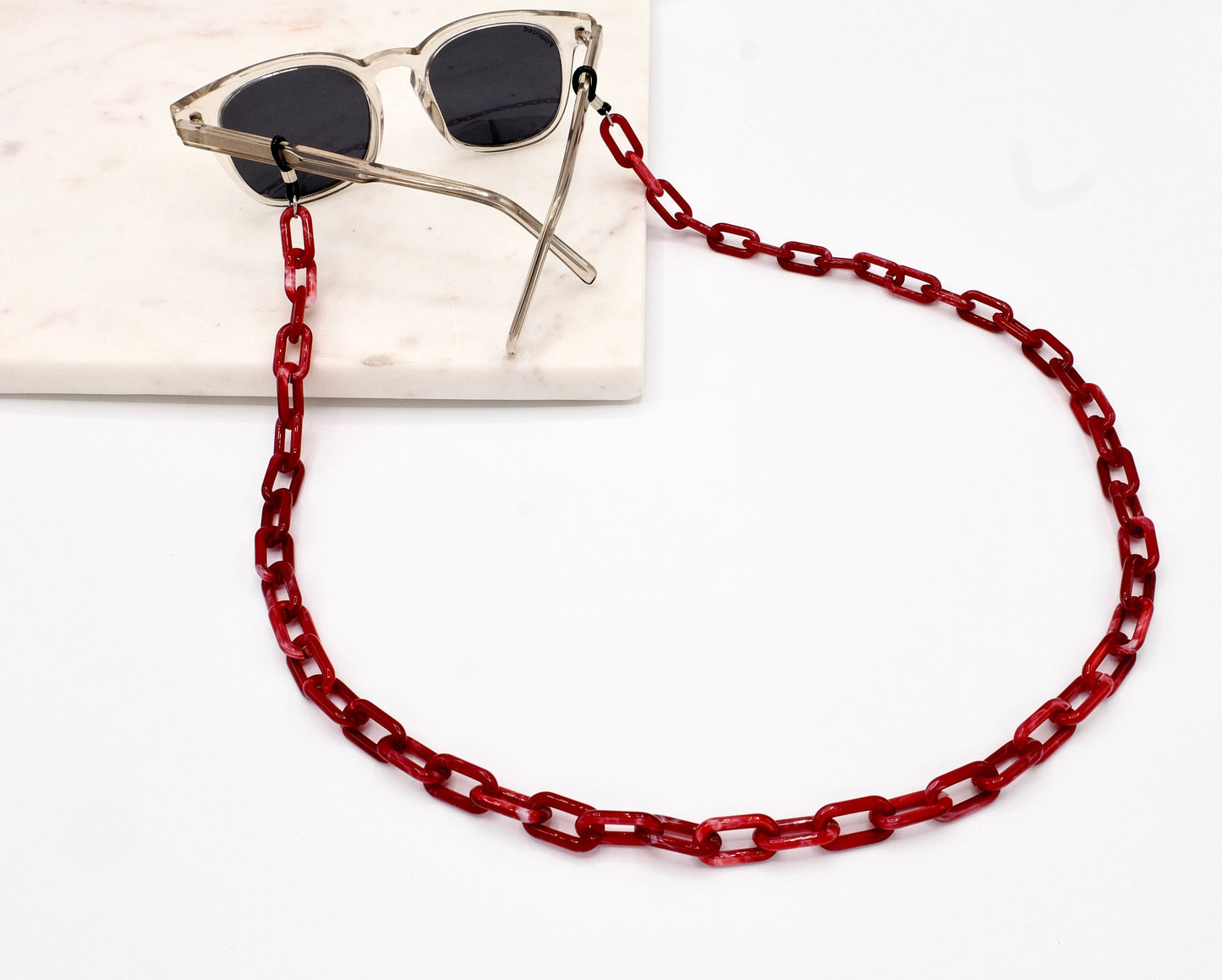 Brillenkette Größe XS Rot