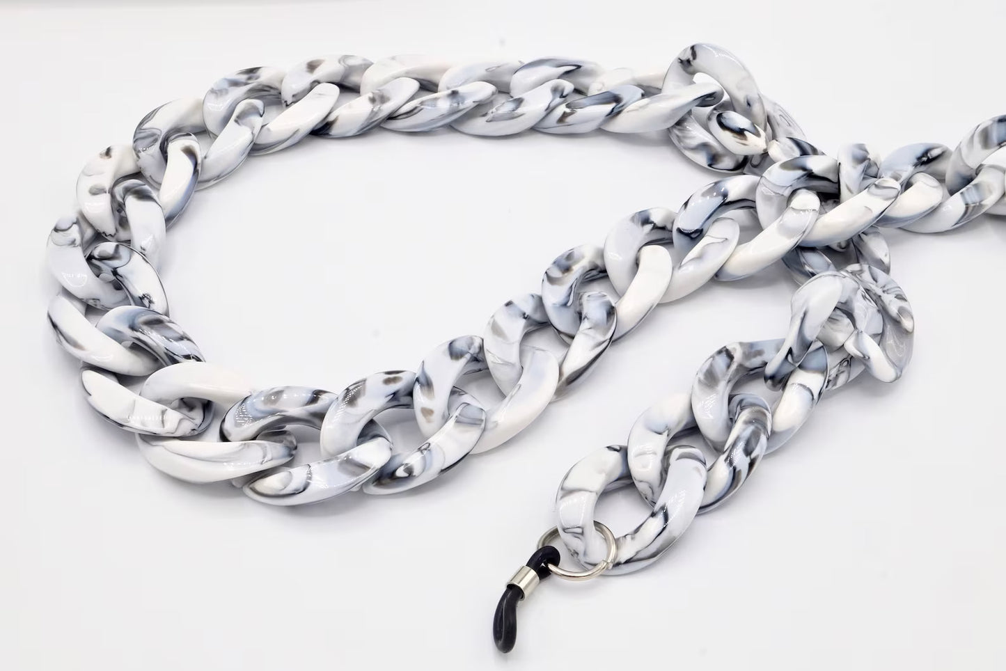 Brillenkette Größe M Grau Marmoriert