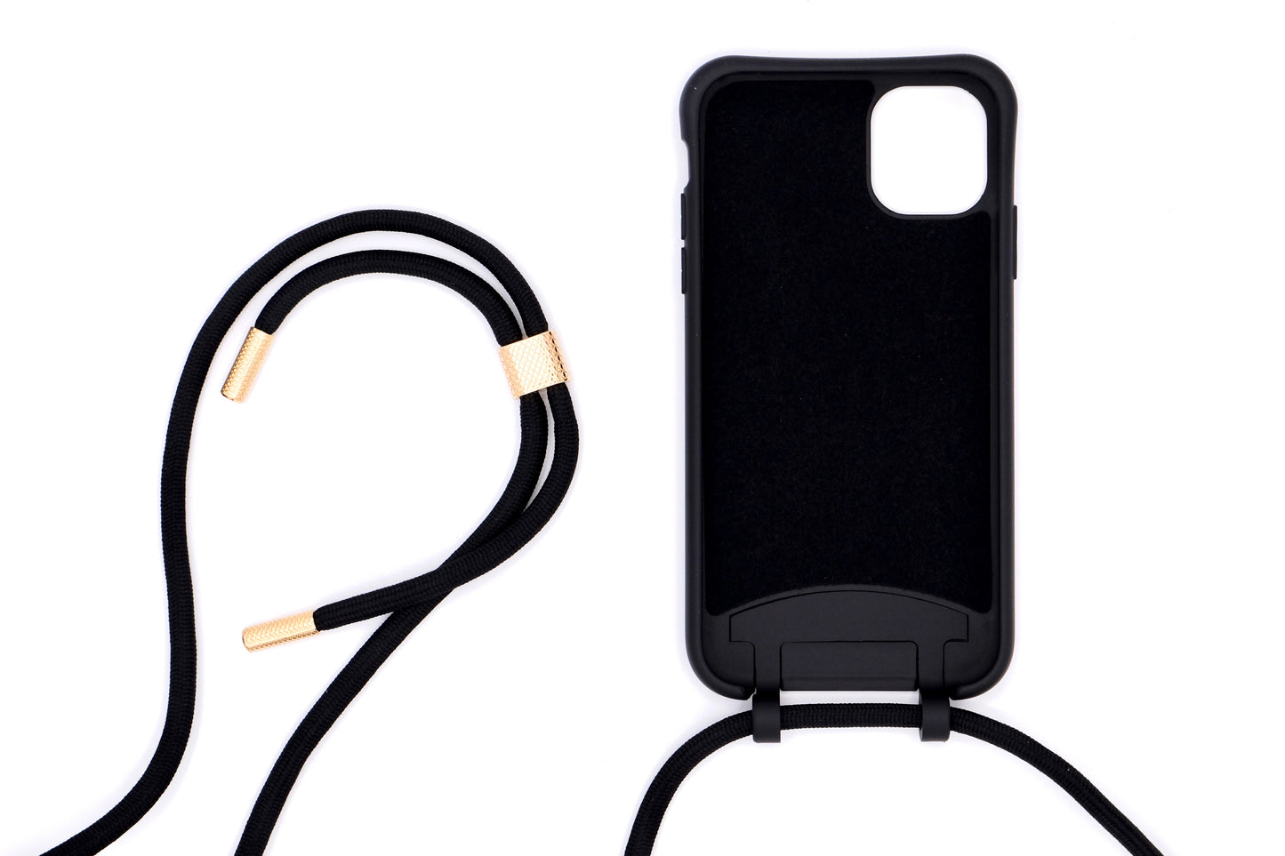 iPhone 2in1 Schwarz - modulare Handykette mit Seil