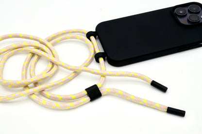 iPhone 2in1 Schwarz - modulare Handykette mit Seil
